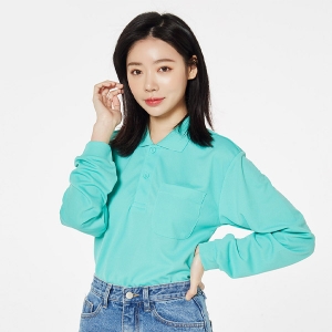 프린트스타 드라이 긴팔 카라 티셔츠 TS-00335