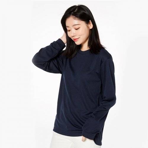 프린트스타 드라이 라운드 긴팔 티셔츠 TS-00304