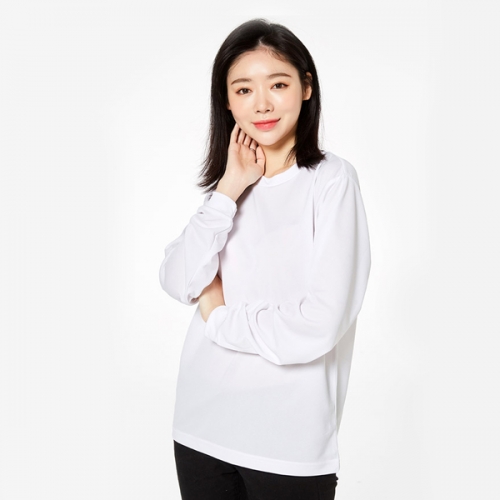 프린트스타 드라이 라운드 긴팔 티셔츠 TS-00304
