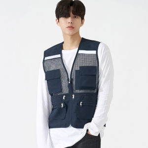 여름 망사 작업 조끼 단체복 SH-533