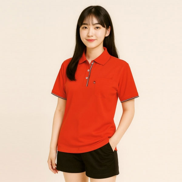 쿨론 삼선 반팔 카라 티셔츠 MC-343