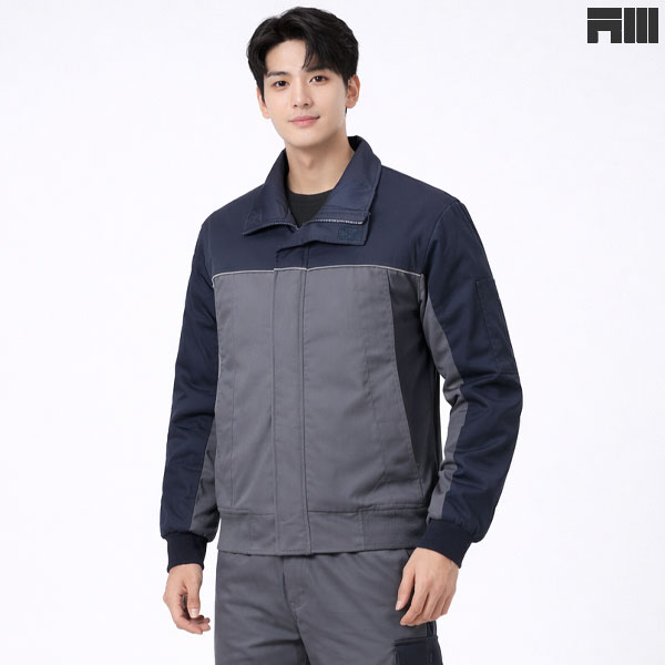 아트윈 배색 겨울 작업복 상의 하의 W-81 W-81-1