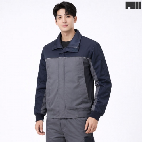 아트윈 배색 겨울 작업복 상의 하의 W-81 W-81-1