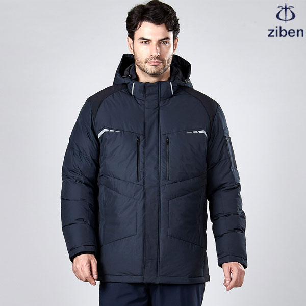 지벤 겨울 작업복 근무복 자켓 점퍼(후드 탈부착 가능) ZB-J1854
