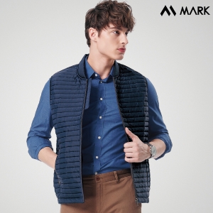 마커 스트라이프 퀼팅 경량 패딩조끼 MK-632