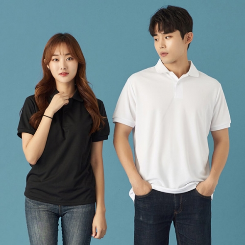 기능성 쿨 베이직 카우스 티셔츠 단체복 반팔 카라티 SH-71 (5XL 회사 단체티 여름 유니폼 맞춤 제작 가능)