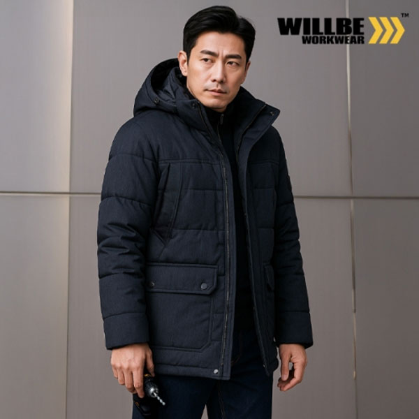윌비(WILLBE) 웜업 다운필 파카 겨울 패딩 근무복 단체복 점퍼 제작 CT-702