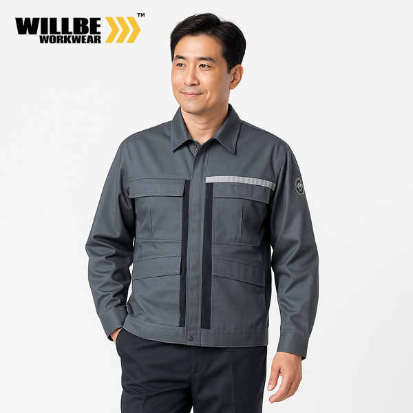 윌비(WILLBE) 포켓 사철 작업복 상의 PR-110