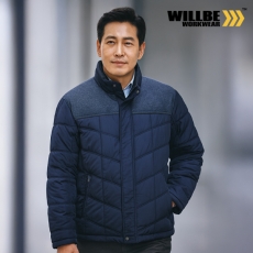 윌비(WILLBE) 남자 패딩 점퍼 겨울 회사 유니폼 근무복 단체복 제작 CT-102