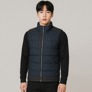 윌비 남자패딩조끼 겨울 워크조끼 CT-802
