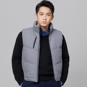윌비 남자 퀼팅 패딩조끼 단체 주문제작 CT-804
