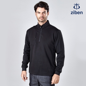 지벤 겨울 근무복/작업복 기모 반집업 티셔츠 ZB-T1871~1873