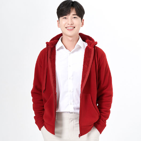 양털 후리스 본딩 후드 집업 단체복 아웃도어 자켓 5334