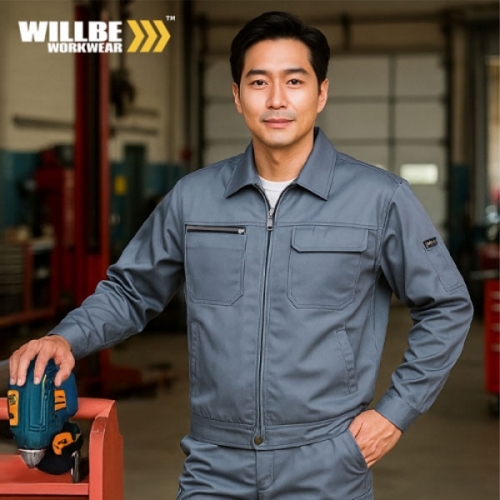 윌비(WILLBE) 스탠카라 작업복 상의 PR-102