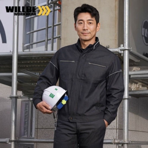 윌비(WILLBE) 투톤 사철 작업복 상의 PR-103