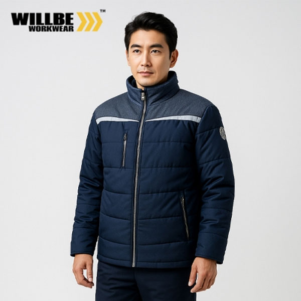 윌비(WILLBE) 겨울작업복잠바 V 패딩 점퍼 PR-702