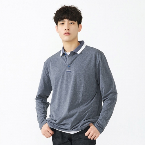 기능성 스판덱스 멀티라인 긴팔 카라 티셔츠(반팔 가능) SH-39