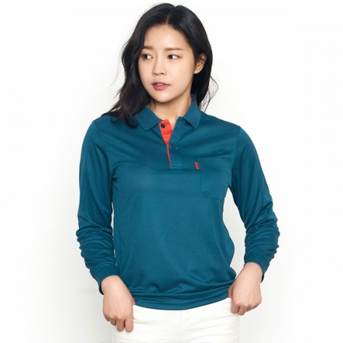 기능성 티셔츠 에어로쿨 골지 긴팔 카라티 (회사 작업복 반팔 가능) SH-53