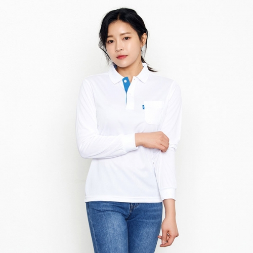 기능성 티셔츠 에어로쿨 골지 긴팔 카라티 (회사 작업복 반팔 가능) SH-53