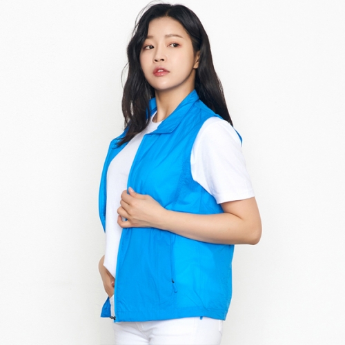 초경량 단체조끼 바람막이조끼 쉐도우 반투명 여름 행사 유니폼 SH571
