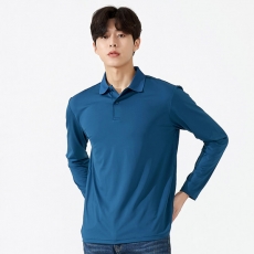 스판덱스 솔리드 긴팔 단체티 카라티셔츠(반팔 가능) SH-61