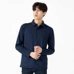 스판덱스 솔리드 긴팔 단체티 카라티셔츠(반팔 가능) SH-61