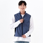 단체조끼 작업복조끼 폴달 배색 회사 단체복제작 SH578