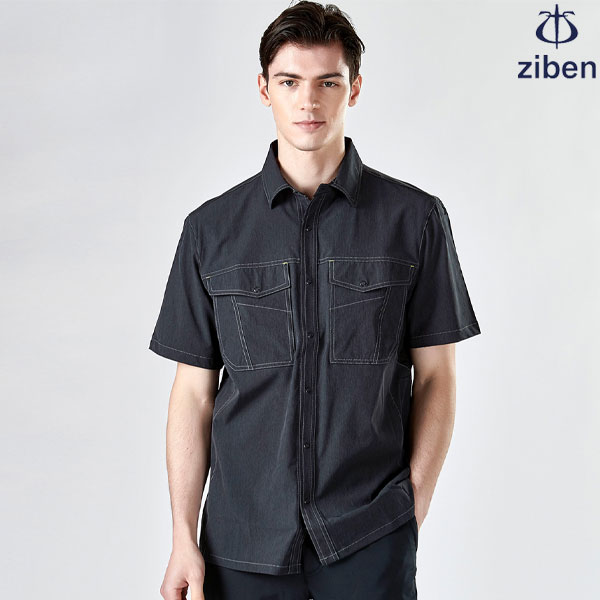 지벤 작업복 반팔 워크셔츠 회사 작업남방 제작 ZB-Y2041