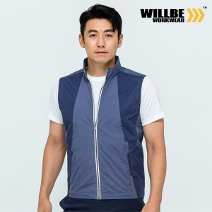 윌비(WILLBE) 네이비 경량 근무복 조끼 CT-905