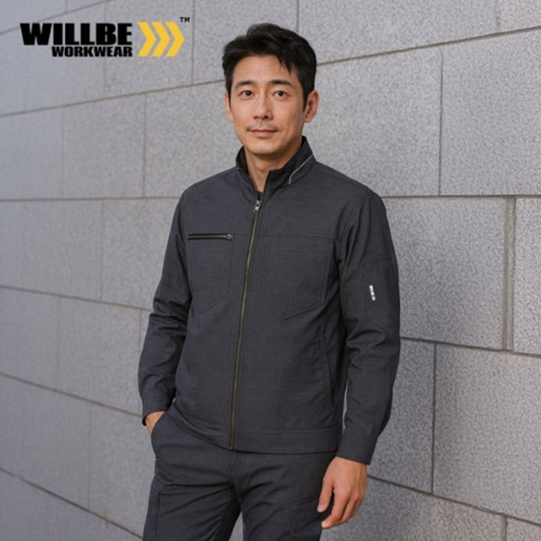 윌비(WILLBE) 투톤 집업 춘추복 작업복 세트 PR-109