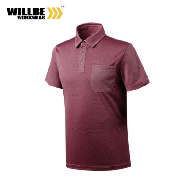 윌비 작업복 티셔츠 멜란 스트라이프 반팔티 CT-601 - 603