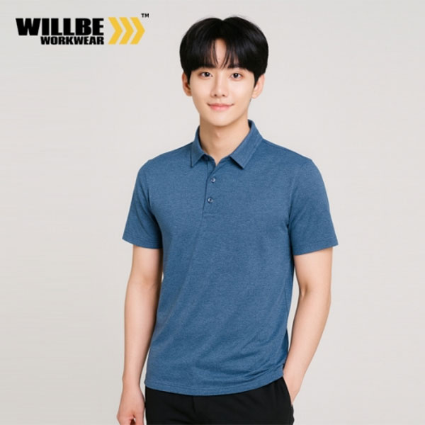 윌비(WILLBE) 스트레치 에어패스 근무복 반팔 티셔츠 CT-604~606