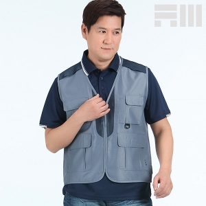 아트윈 배색 고리 베스트 망사 조끼 A-841~842