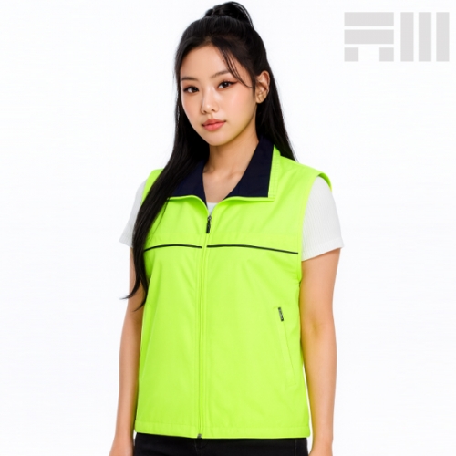 아트윈 작업조끼 라이트그린 심플 단체복 조끼 A-826