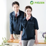 피오젠 네이비 근무복 점퍼(반팔,긴팔) PS-J21,PS-J21S