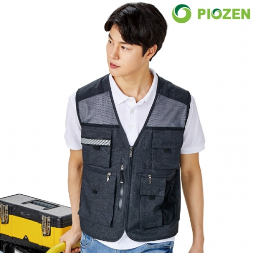 멀티 포켓 베스트 망사 작업 조끼 PS-V67