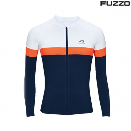 푸조(FUZZO) 여성 형광배색 집업 래쉬가드 S40-3