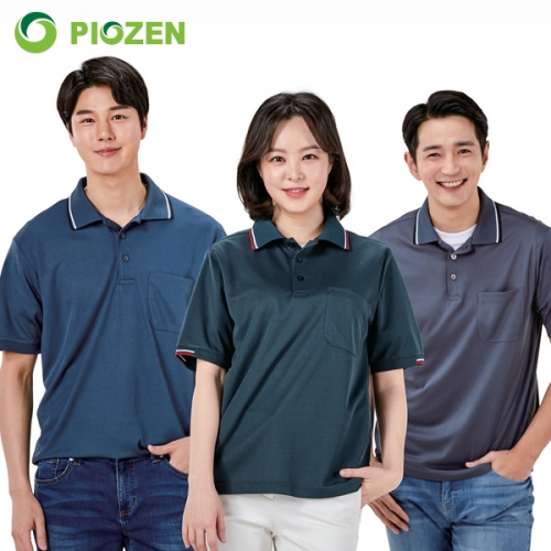 피오젠 쿨론 포켓 반팔 여름 작업복 카라티셔츠 PT-01 - 06