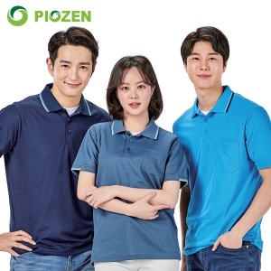 피오젠 쿨론 포켓 반팔 여름 작업복 카라티셔츠 PT-01~06