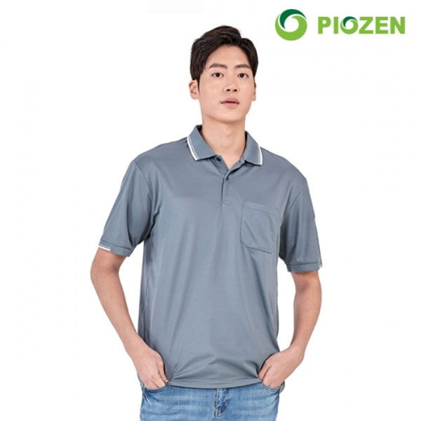 피오젠 쿨론 포켓 반팔 카라티셔츠 PT-11S