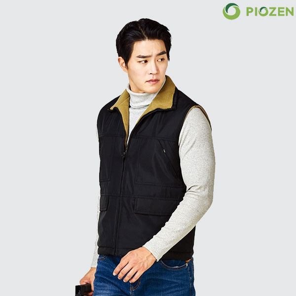 피오젠(PIOZEN) 패딩 작업조끼(단면) PW-V405