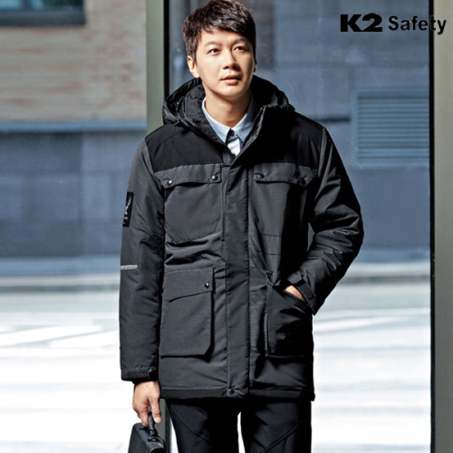 K2 세이프티 겨울 기업 근무복 패딩 작업복 점퍼 회사 단체복 JK-F138R