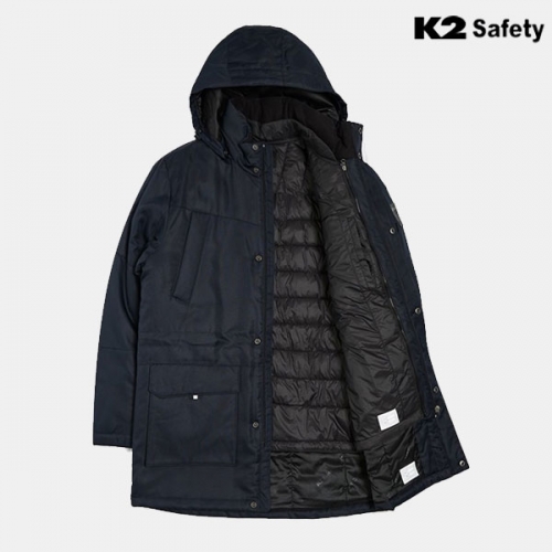 K2 세이프티 겨울 작업복 근무복 점퍼(조끼 탈부착) 21JK-F143R
