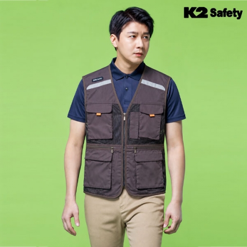 K2 세이프티 조끼 작업복 근무복 21VE-612R