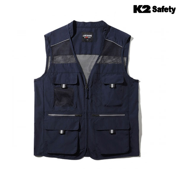 K2 세이프티 조끼 작업복 근무복 망사 베스트 21VE-613R