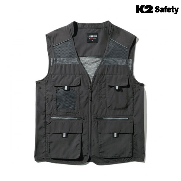 K2 세이프티 조끼 작업복 근무복 망사 베스트 21VE-613R