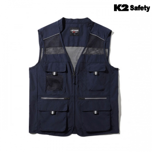 K2 세이프티 조끼 작업복 근무복 망사 베스트 21VE-613R