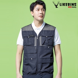 K2 세이프티 회사 여름 현장 작업복 망사 작업 조끼 LB2-615