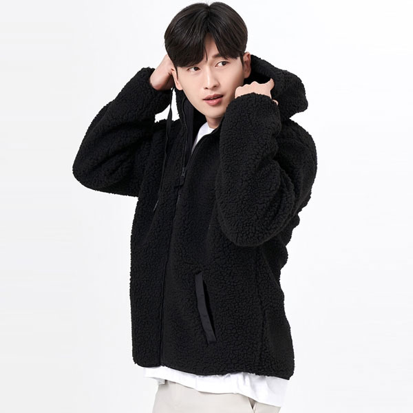 뽀글이 양털 후리스 후드 자켓 겨울단체복 플리스 SMA-500