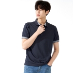 카치온 투톤 배색 반팔 카라티(긴팔가능) SH-2177